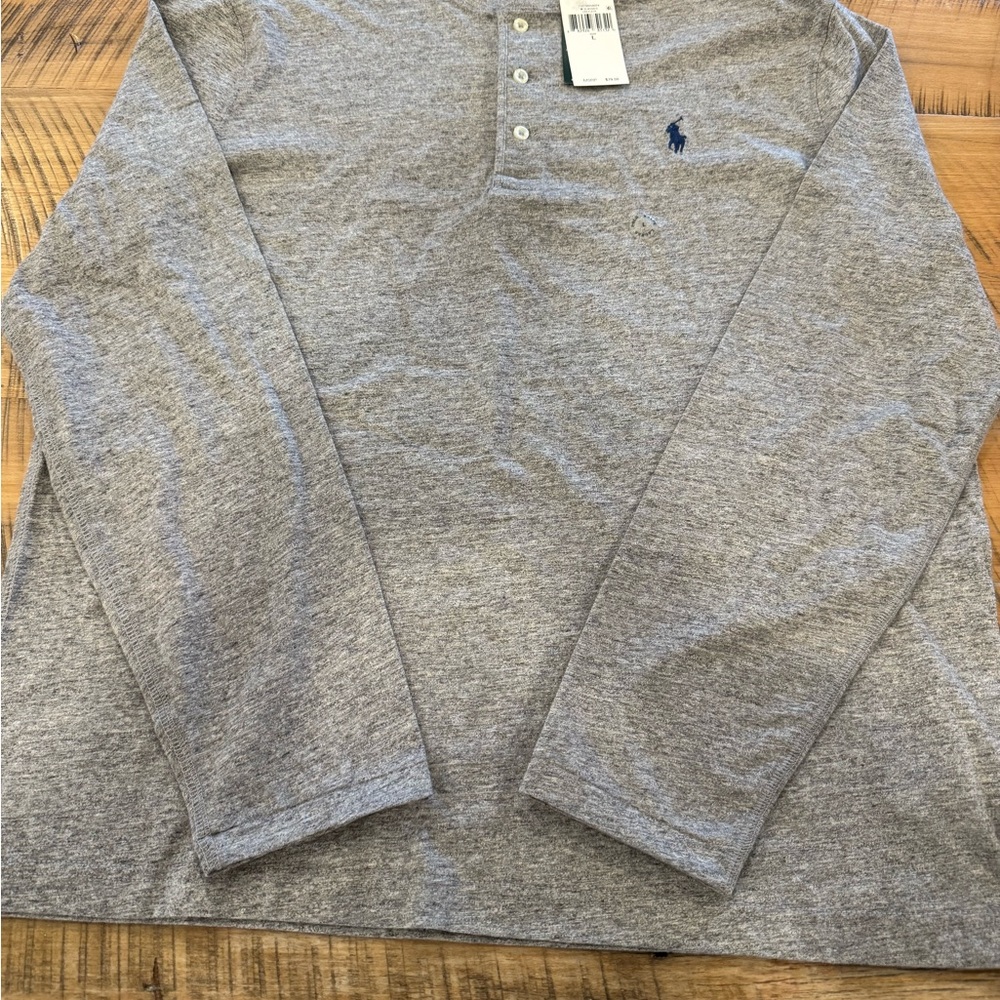 Ralph Lauren Heather Gray Long Sleeve Shirt